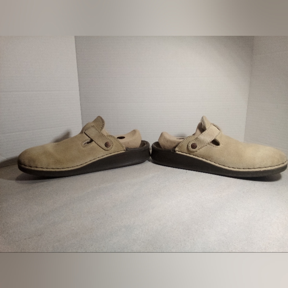 Birkenstock Boston Shearling Tan Clogs US sz. Men 10. Woman 11-11.5 - Picture 3 of 10